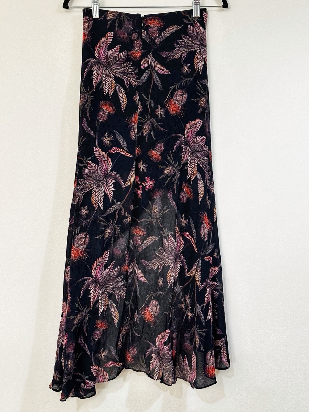 All Saints Slvina Harris Floral Woven Maxi Skirt Size 2 - Picture 10 of 14